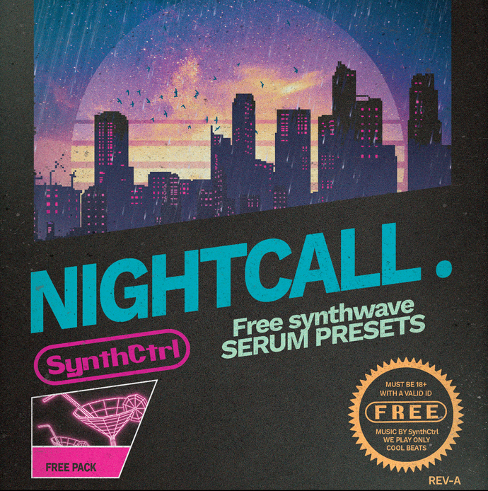 free Synthwave Nightcall serum presets